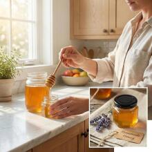 Tebery  Jam Jars Art.294988 jam jar with label, 45 ml. 1 pc.