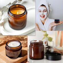 Brown Glass Ointment Jars Сream Art.294989 Glass jars for ointments, 20 ml/30 ml, for cream, 1 pc.