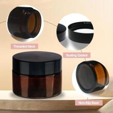 Brown Glass Ointment Jars Сream Art.294989 Glass jars for ointments, 20 ml/30 ml, for cream, 1 pc.