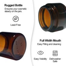Brown Glass Ointment Jars Сream Art.294989 Glass jars for ointments, 20 ml/30 ml, for cream, 1 pc.