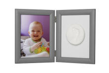 Baby Print - Gray Clay Frame