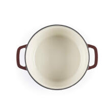 Salter BW13771R Chester 3.4L Cast Iron Casserole Pot 24 cm, Red