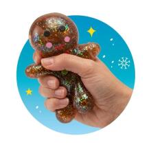 Glitter maltose gingerbread man, 3 assorted