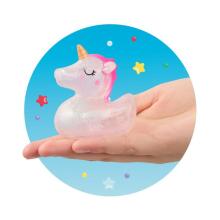 Rainbow Power - Bath duck glitter unicorn, 3 assorted