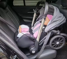 Infant Car Seat Black  Art.295618 New generation 2-in-1 car seat and stroller