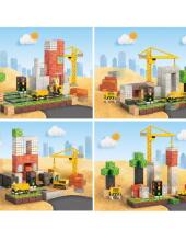 WOOPIE Magnetic Construction Blocks Construction Site 115 pcs