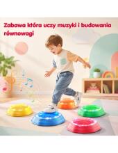WOOPIE Interactive Balancing Stones with Sound and Light 5 pcs