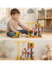 WOOPIE Magnetic Blocks 165pcs Construction Crane Excavator 3D Gift