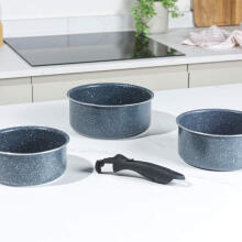 Russell Hobbs RH03294EU7 Nightfall 4-Piece Smart Clip Saucepan Set
