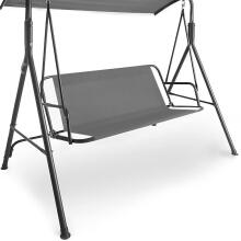Dārza šūpuļkrēsls 120 x 93 cm pelēks MultiGarden