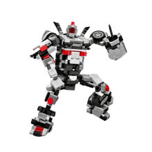 Construction Bricks Racing Car Robot 2in1 White 320 pcs.