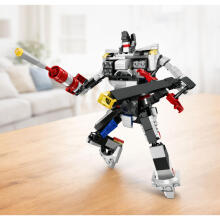 Construction Bricks Sports Car Robot 2in1 White 320 pcs.