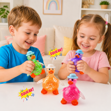 I-Toys Duck Squishy Antistress Art.295916  Игрушка-антистресс «Утёнок» с блёстками и пищалкой(сквиши)