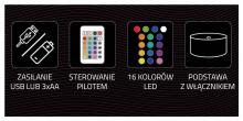 Manta SNL64RGB LED lamp Light decoration Car 3D RGB