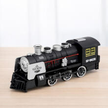 Classic Locomotive Obstacle Sensor Smoke Lights Sounds Black