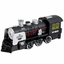 Classic Locomotive Obstacle Sensor Smoke Lights Sounds Black