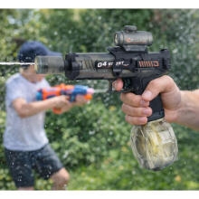 Electric Water Gun Rifle Automatic Black Range 7-9m 350 ml