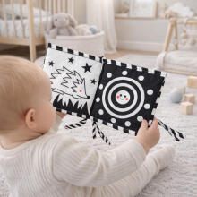 Folding Book Mat 2 in 1 Educational Contrast Double-sided