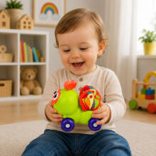 Interactive Bee Sensory Car Toy for Toddlers Green