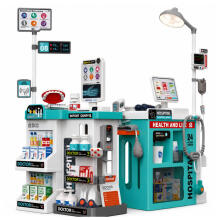 Large Medical Set Medical Table Doctor Lights Sounds Accessories 77pcs.