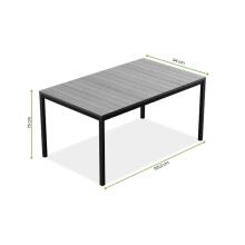 Garden table Deco Porto Nova 160 walnut/black