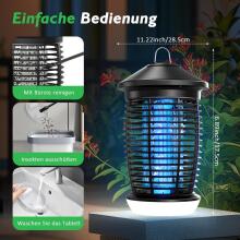 Insect Killer Electric Mosquito Art.296480 Lamp with USB-C Charge for Camping, Garden, Balcony, Bedroom, Mosquito Trap with Hanging Hook
