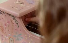 Деревянное пианино Little Dutch Safari Friends Pink FSC Art.7477