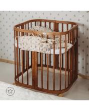 Waldin Baby Collection Bed Crib  7 in 1 Art.296539 Vintage Multifunctional wooden 7-in-1 transforming crib