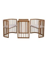 Waldin Baby Collection Bed Crib  7 in 1 Art.296539 Vintage Multifunctional wooden 7-in-1 transforming crib