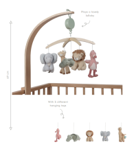Little Dutch Wooden Music Mobile Safari Friends FSC Art.8300