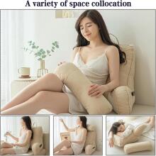 Basic CS Lline Care & Support Large Reading Pillow  Art.296548 Emerald Green Daudzfunkcionāls  muguras atbalsta spilvens ar noņemamu kakla spilvenu