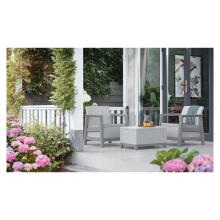 Dārza mēbeļu komplekts Scandi Linea Balcony Set gaiši pelēks/tumša tērauda pelēks