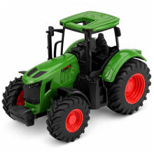 Agricultural Farm Tractor Rubber Wheels Green 1:24