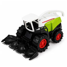 Lauksaimniecības transportlīdzekļu komplekts Traktors, lopbarības novācējs, piekabes 1:68 4 gab.