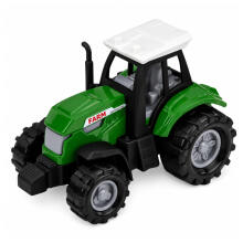 Lauksaimniecības transportlīdzekļu komplekts Traktors, lopbarības novācējs, piekabe, preses 1:68 4 gab.