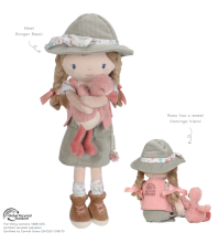 Little Dutch Cuddle Doll Ranger Rosa 35 cm Safari Friends GRS Art.4685