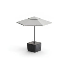 Dārza galdiņš/lietussarga turētājs Luzon Parasol valrieksts/pelēks