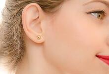 La Bebe™ Pure Silver 925 Classic Lumière Studs Art.2203472 Серебряные серьги-гвоздики позолоченные