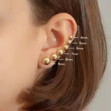 La Bebe™ Pure Silver 925 Classic Lumière Studs Art.2203472 Серебряные серьги-гвоздики позолоченные