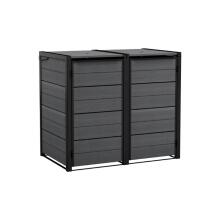 Мусорное ведро, контейнер для хранения 2х240 л, серый цвет, Hide Away.