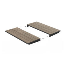 Dārza galds pagarināms Deco Porto Nova Extendable 160-240 oša koka tonis/melns