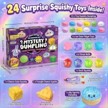 Bebe Basic Dumpling Squishy Mystery Box  Art.297202  Komplekts:Mīkstā Antistresa bumbiņa pelmenis,24 gab