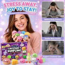 Bebe Basic Dumpling Squishy Mystery Box  Art.297202  Komplekts:Mīkstā Antistresa bumbiņa pelmenis,24 gab