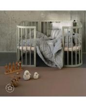 Waldin Baby Collection Bed Crib  7 in 1 Art.297434 Olive Koka daudzfunkcionāla gulta 7 vienā ar matraci