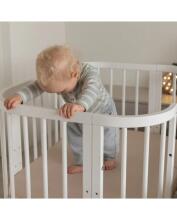 Waldin  Bed Crib  5 in 1 Art.297545 White Koka  daudzfunkcionāla gulta 5 vienā ar matraci