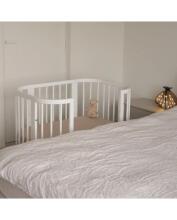 Waldin  Bed Crib  5 in 1 Art.297545 White Koka  daudzfunkcionāla gulta 5 vienā ar matraci