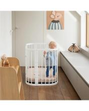 Waldin  Bed Crib  5 in 1 Art.297545 White Koka  daudzfunkcionāla gulta 5 vienā ar matraci