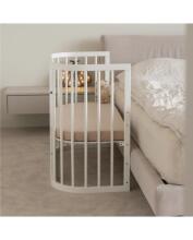 Waldin  Bed Crib  5 in 1 Art.297545 White Koka  daudzfunkcionāla gulta 5 vienā ar matraci