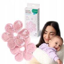BabyOno Hot or Cold Breast Therapy  Art.1666 sildošie un dzesēšanas gela spilventiņi krūts barošanas laikā, 2 gab.,