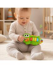 WOOPIE BABY Интерактивное пианино Крокодил Музыкальная клавиатура Звуки Свет 18м+